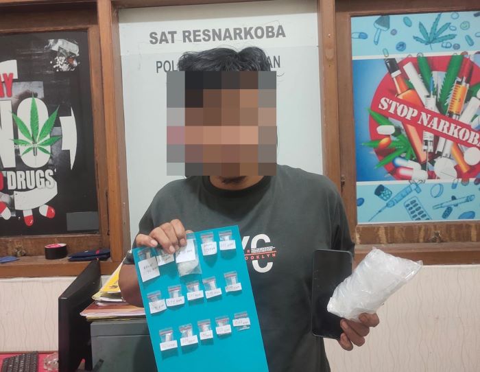 Pengedar Sabu Ditangkap Polisi di Desa Sidosari Pekalongan