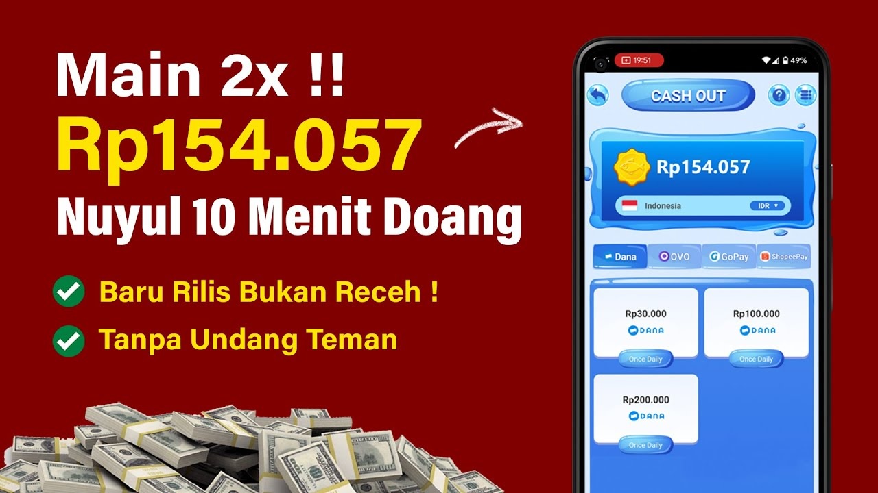 Game Penghasil Saldo DANA Terbaru! Langsung Dibayar Rp1,3 Juta Tanpa Undang Teman