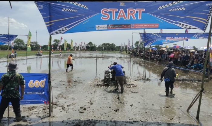 20 Tim Petani di Pekalongan Ikuti Balap Traktor Roda 2, Pesta Jelang Masa Tanam