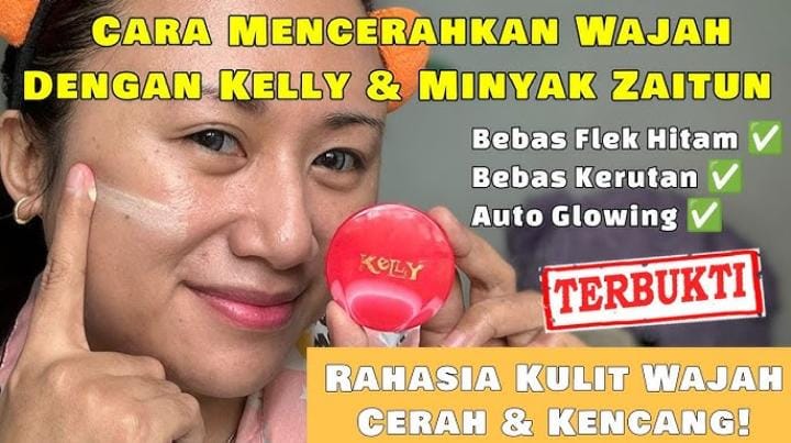 Cara Meracik Krim Pemutih Wajah Bedak Kelly dan Minyak Zaitun, Tips Glowing Permanen dalam 3 Langkah