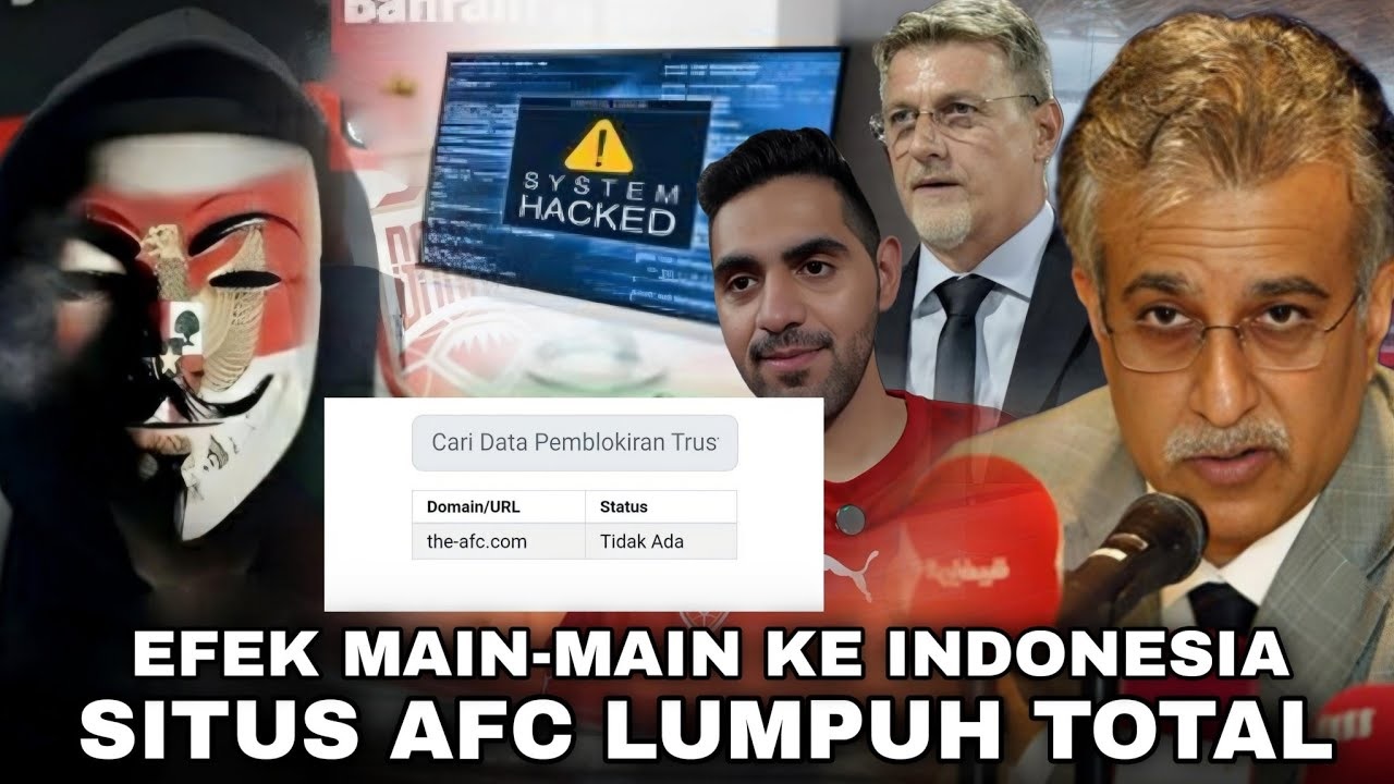 Hacker Terbaik Indonesia Berulah: Situs AFC Lumpuh Total Usai Bela Bahrain