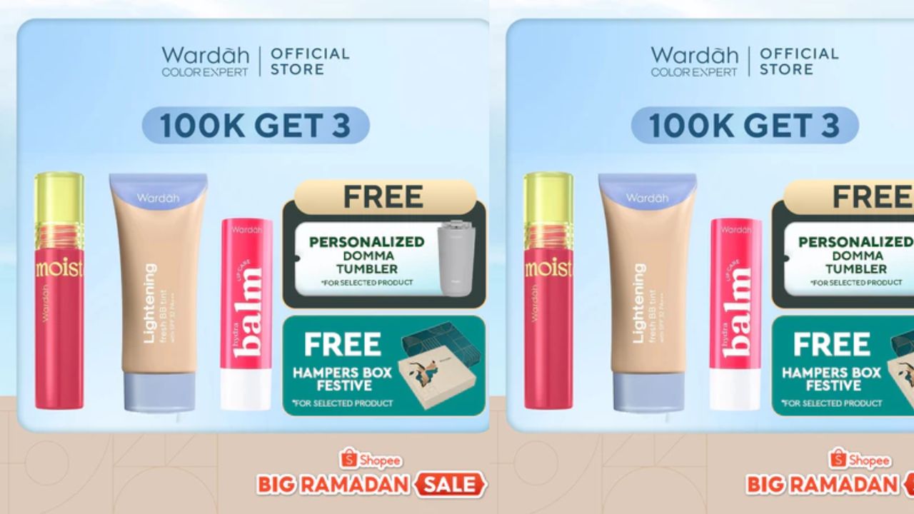 Wardah Ramadhan Sale 2025 Modal Rp 100 Ribu Dapat 3 Produk, Apa Saja?