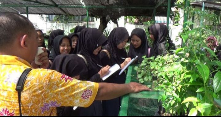 Gelar P5, SMPN 2 Sragi Kunjungi UPTD Balai Pelayanan dan Sertifikasi Jamu 