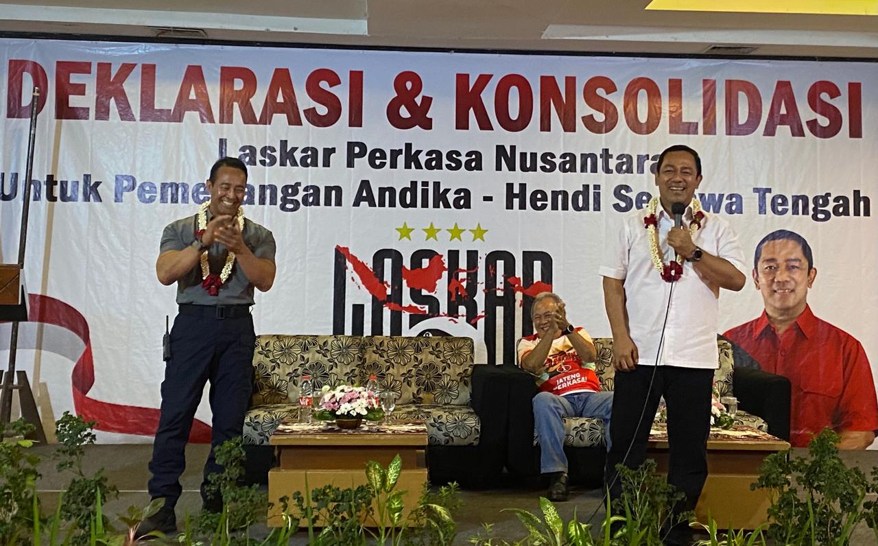 Laskar Perkasa Nusantara se Jawa Tengah Targetkan 2 Juta Suara Menangkan Andika-Hendi di Pilgub Jateng