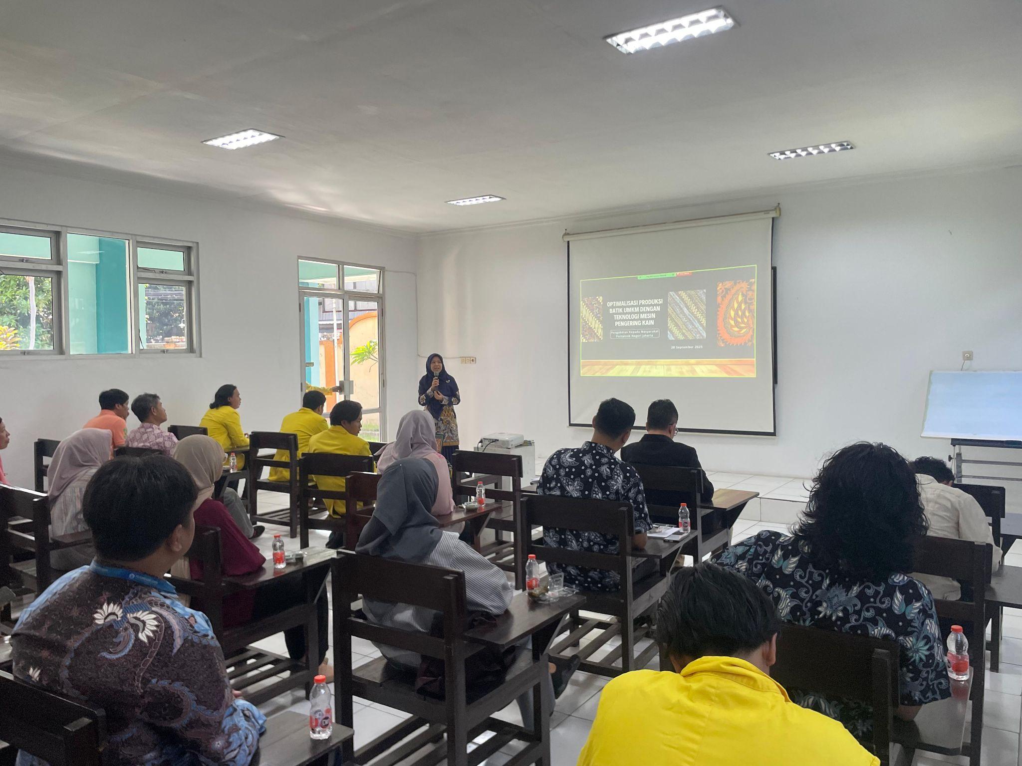 PkML Jurusan Teknik Mesin PNJ PSDKU Kampus Pekalongan, Mendesain Teknologi Mesin Pengering Kain Batik