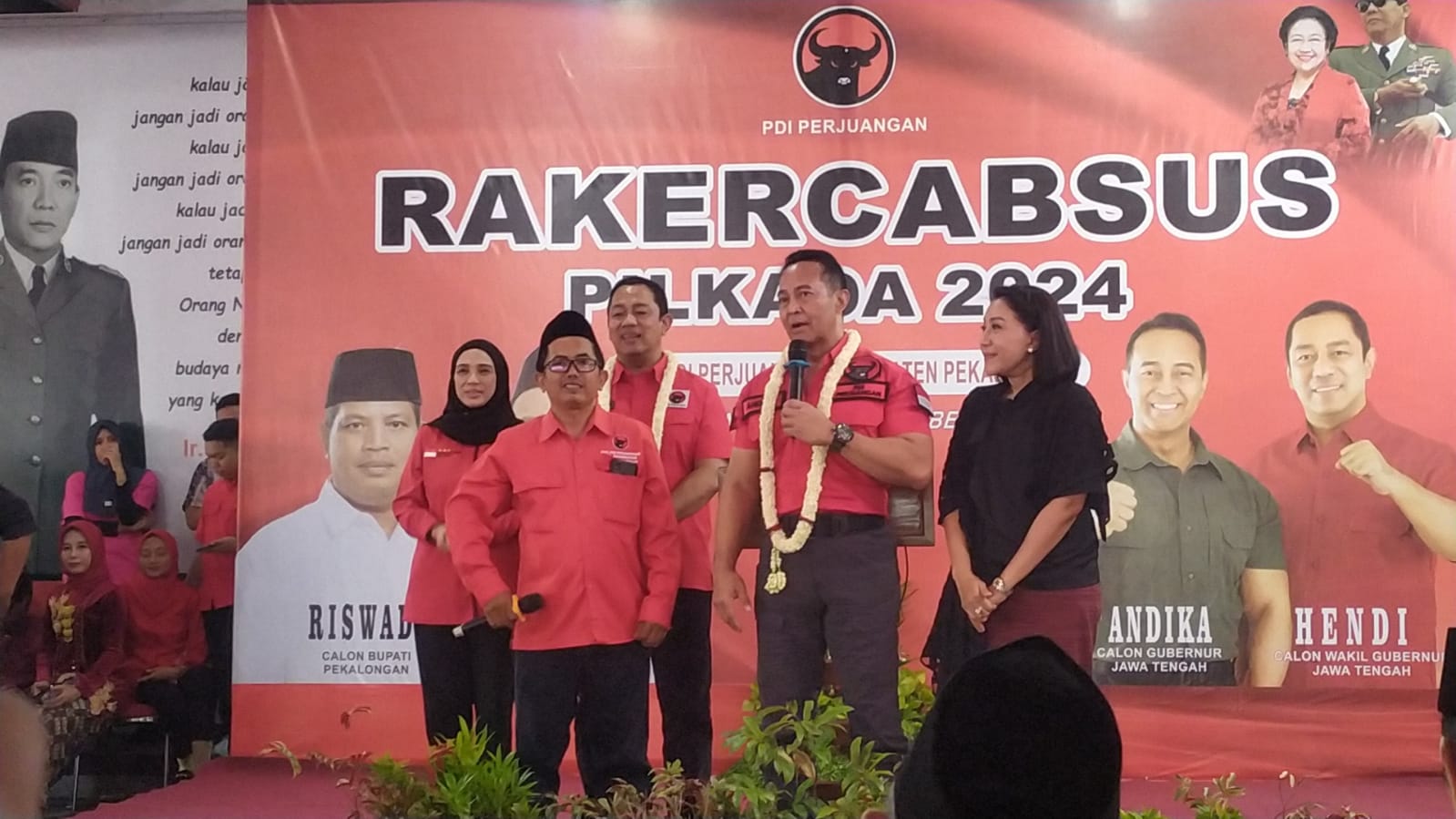 Rakercabsus PDI Perjuangan di Pekalongan, Andika-Hendi Optimis Menang di Pekalongan