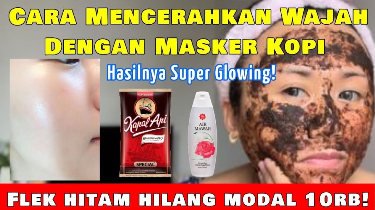 DIY Masker Air Mawar Viva dan Kopi, Cukup 2 Bahan Wajah Glowing Flek Hitam Pudar