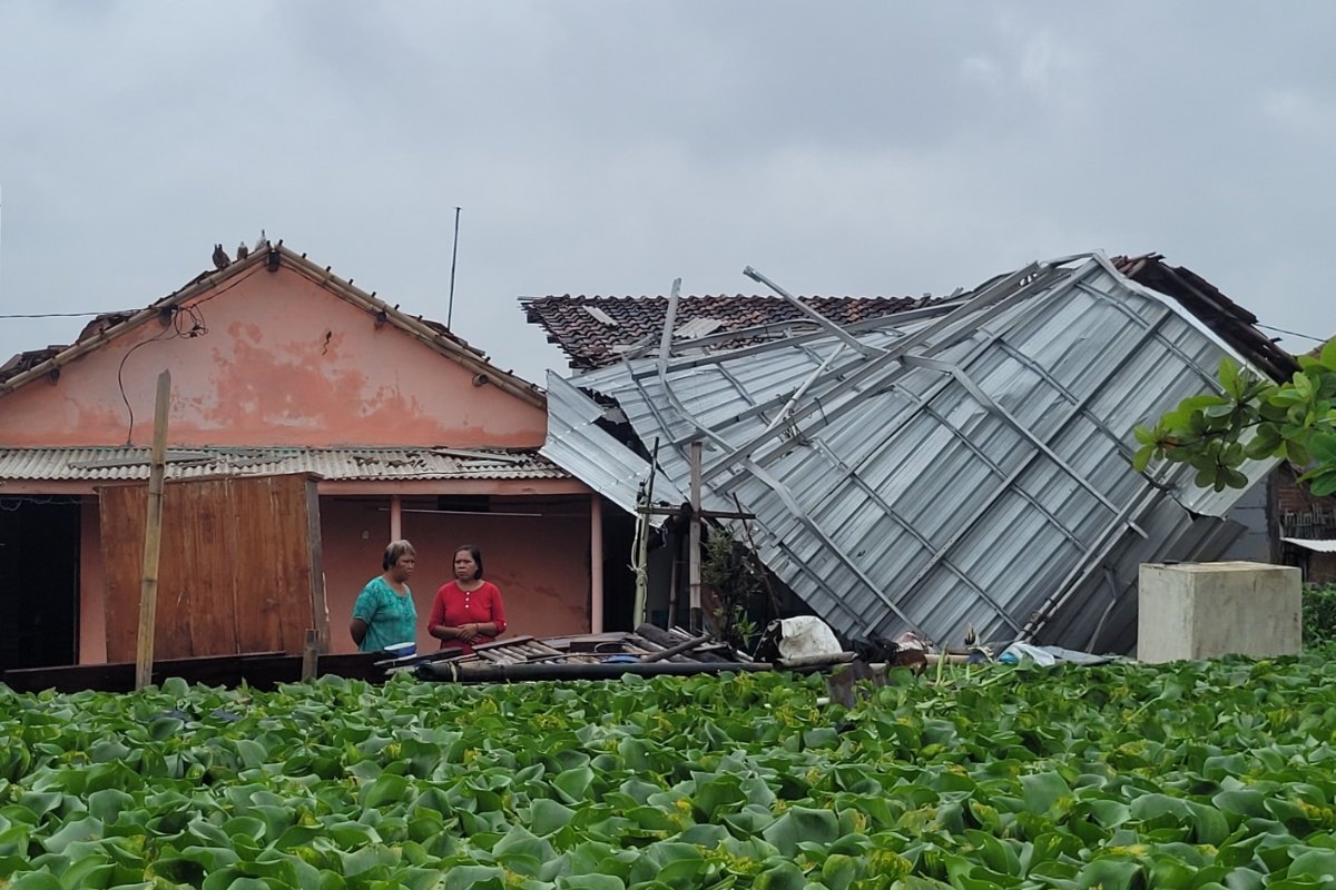 Puluhan Rumah di Kota Pekalongan Rusak akibat Puting Beliung