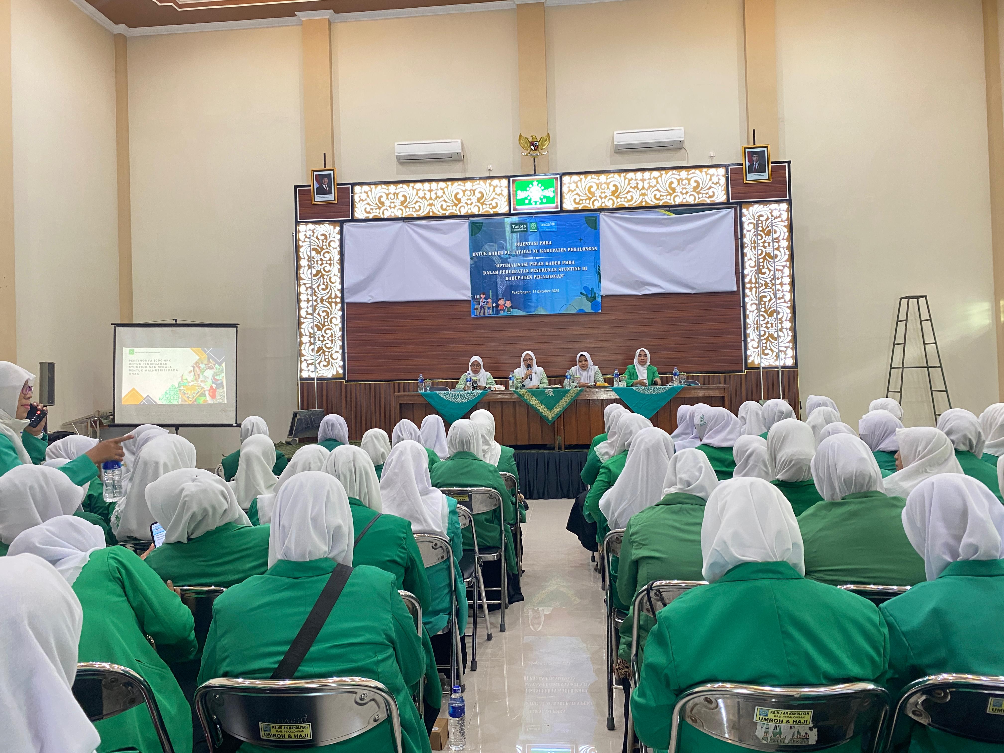 Fatayat NU Kabupaten Pekalongan Gelar Orientasi Kader PMBA, Optimalkan Peran dalam Percepatan Penurunan Stunti