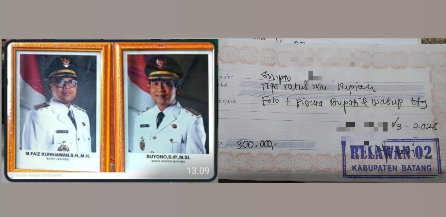 Mengaku Relawan, Foto Bupati-Wakil Bupati Batang Dijual Rp300 Ribu ke Sekolah-sekolah