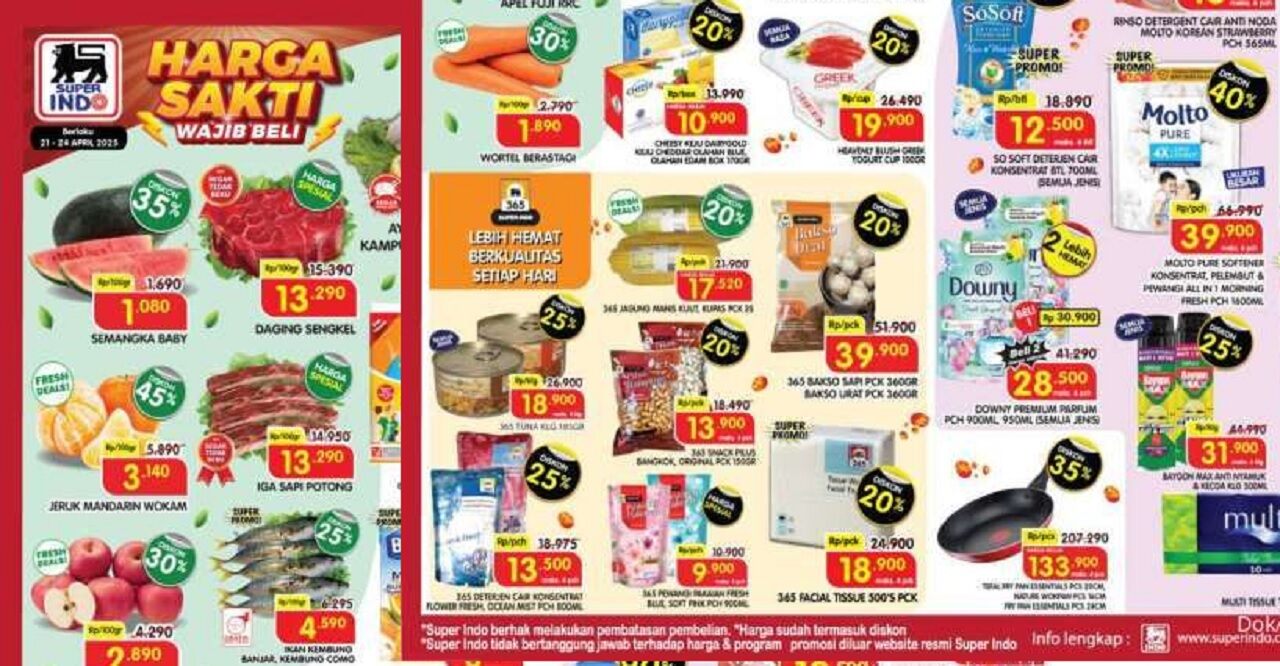 Promo Superindo Weekday TERAKHIR Hari Ini 24 April 2025, DISKON HINGGA 30%! Jangan Sampai Ketinggalan!
