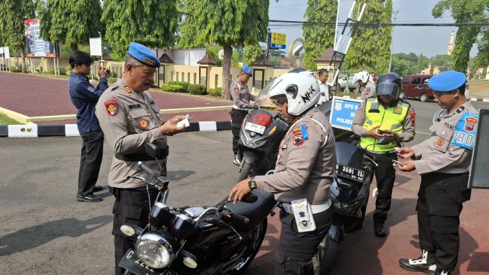 Propam Polres Pekalongan Razia Kendaraan Anggota Polri, Ini Temuannya