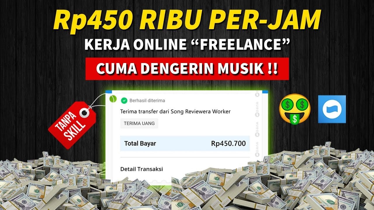 Kerja Online Dibayar Rp450.000 per Jam Hanya dengan Mendengarkan Musik! Langsung Masuk Saldo DANA