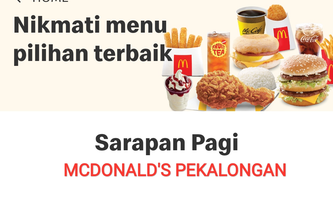 Buka Mulai Besok Pagi, Ini Harga Menu Breakfast di McDonald's Pekalongan