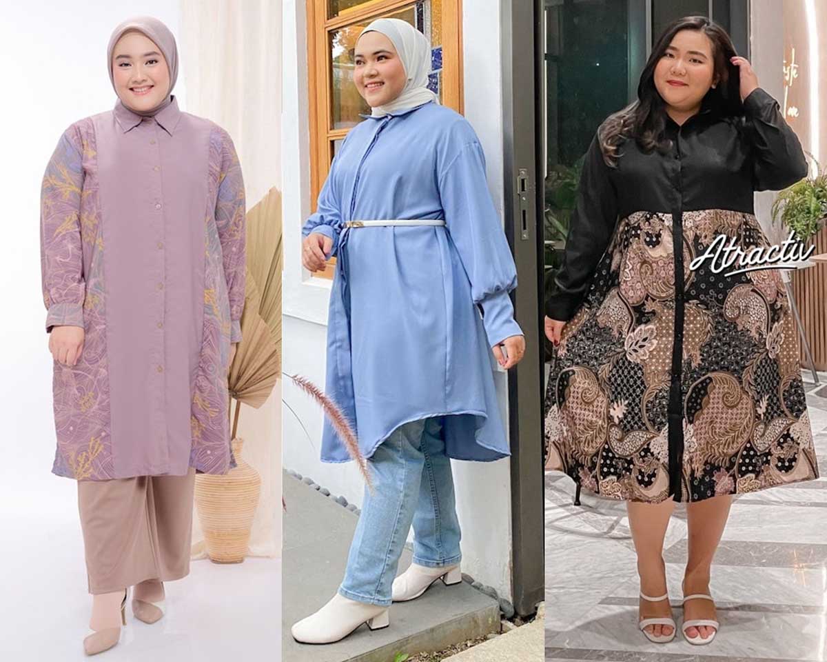 Simple dan Stylish, 6 Model Tunik Simple Tapi Mewah untuk Orang Gemuk dari Tren Fashion Ramadhan Terbaru