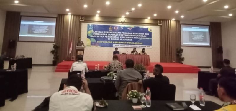 Dinporapar Kabupaten Pekalongan Gelar Pelatihan Pengelolaan Dana Hibah Bagi Pelaku Olahraga