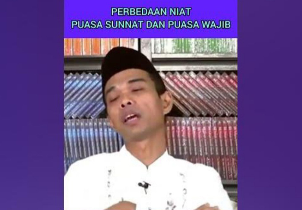 Boleh atau Tidak? Begini Hukum Puasa Ramadhan Tanpa Melakukan Niat Menurut Ustaz Abdul Somad