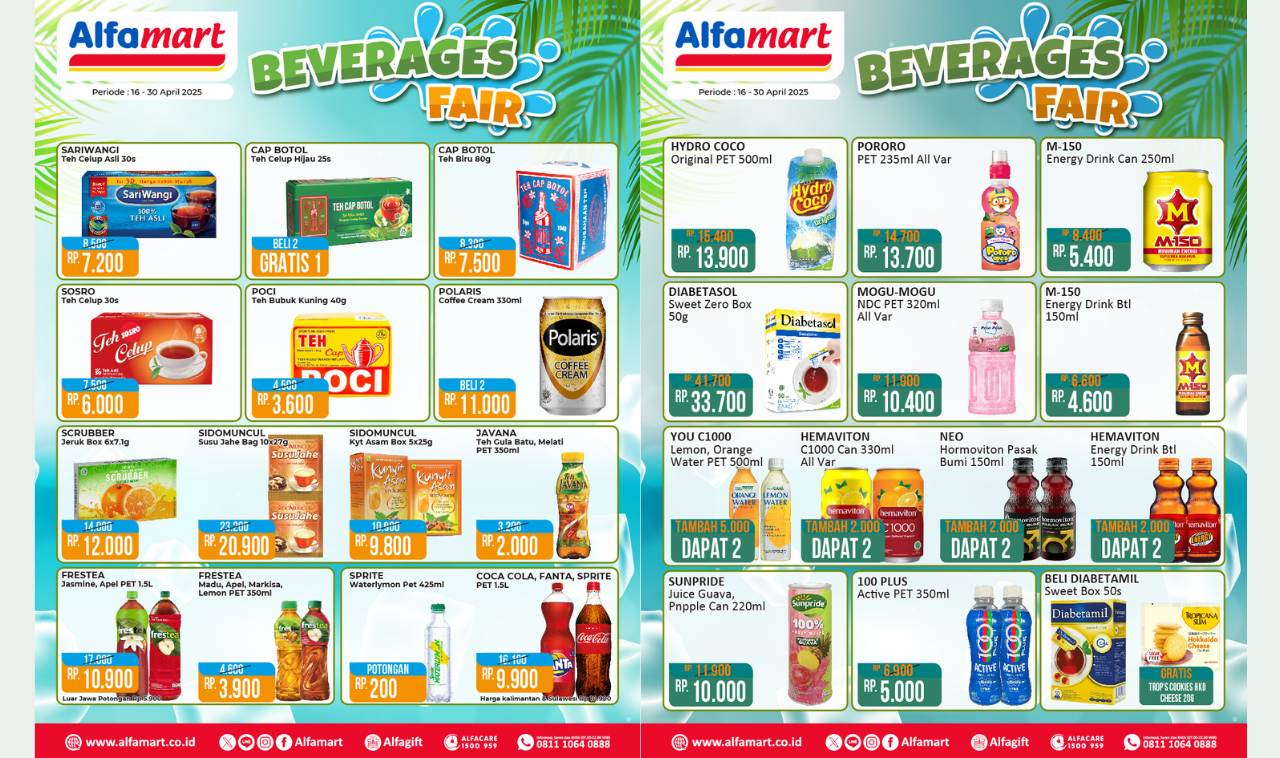Segarkan Harimu! Promo Shopping Journey Belanja di Alfamart, Diskon Minuman & Hadiah Rp1,5 Juta