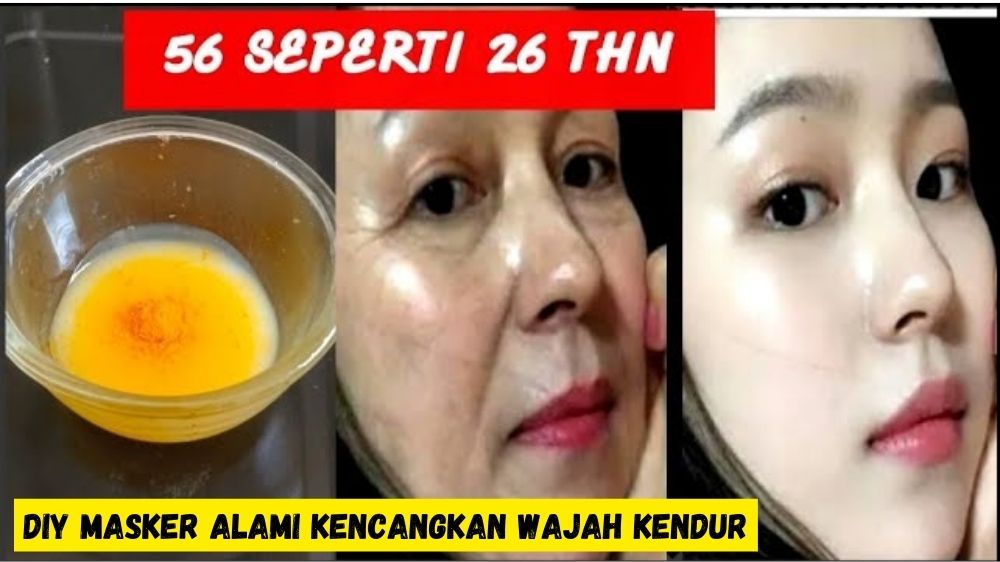 DIY Masker Alami Kencangkan Wajah Kendur, Botox Alami Pudarkan Noda Hitam Hanya Pakai 3 Bahan Dapur!