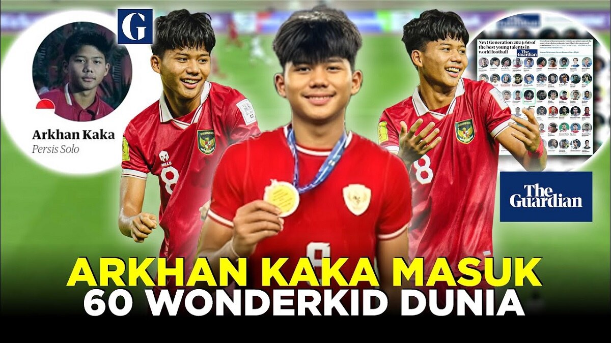 Bersanding dengan Lamine Yamal, Arkhan Kaka Masuk 60 Wonderkid Dunia 2024 Versi Guardian