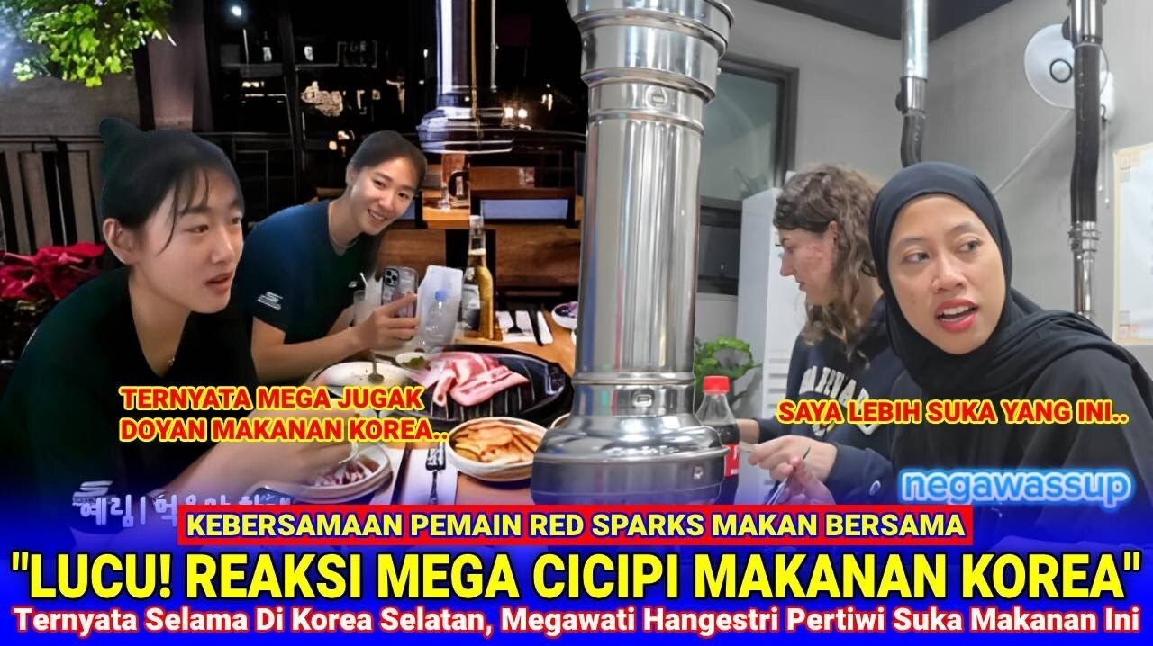 Momen Kebersamaan Tim Red Sparks, Ini Makanan Kesukaan Megawati Hangestri Selama Berkarier di Korea