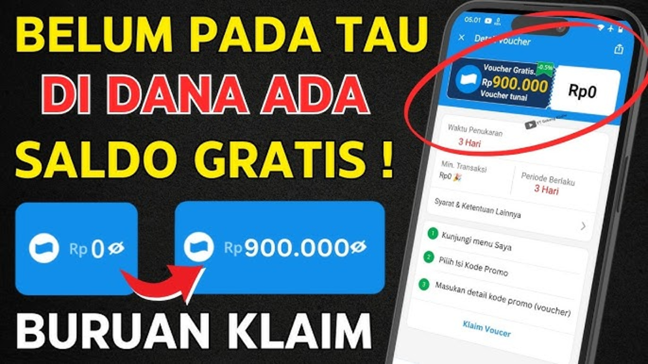 3 Cara Dapat Saldo Dana Gratis 2025, Cepat dan Mudah Tanpa Syarat