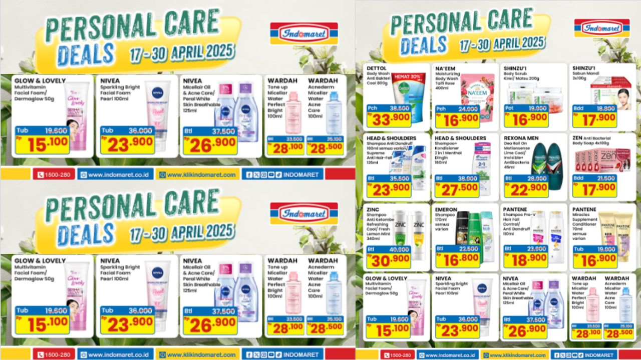 Promo Skincare di Indomaret Periode April 2025, Harga Mulai Rp 15 Ribuan