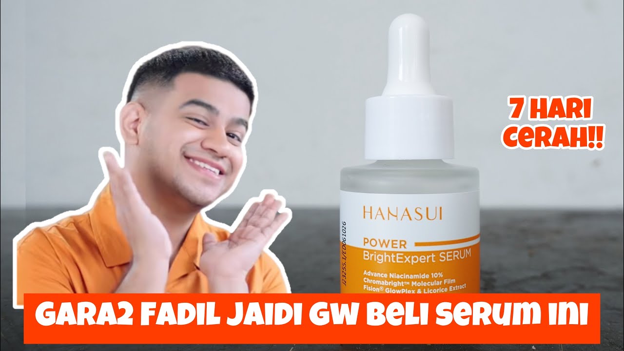 Pemakaian Hanasui Power Bright Serum Niacinamide 10%, Hasil Terlihat dalam 7 Hari