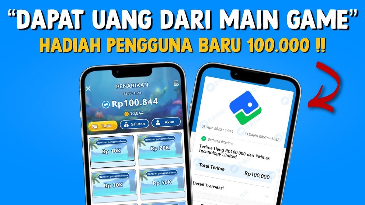 Terbukti Membayar! Game Penghasil Uang 2025 Tanpa Undang Teman, Saldo DANA Langsung Cair Rp100.000