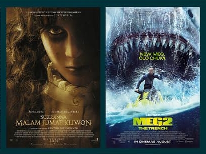 Tontonan Akhir Pekan di Bioskop Pekalongan 4 Agustus 2023: Film Baru Suzanna Malam Jumat Kliwon hingga Meg 2