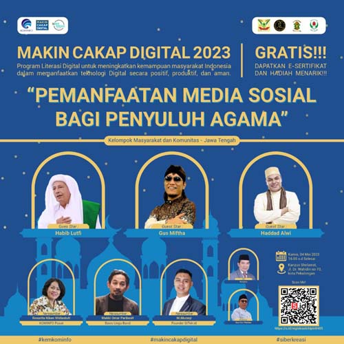 Gandeng kanzus Sholawat, Kominfo Gelar Chip In Digital di Kota Pekalongan