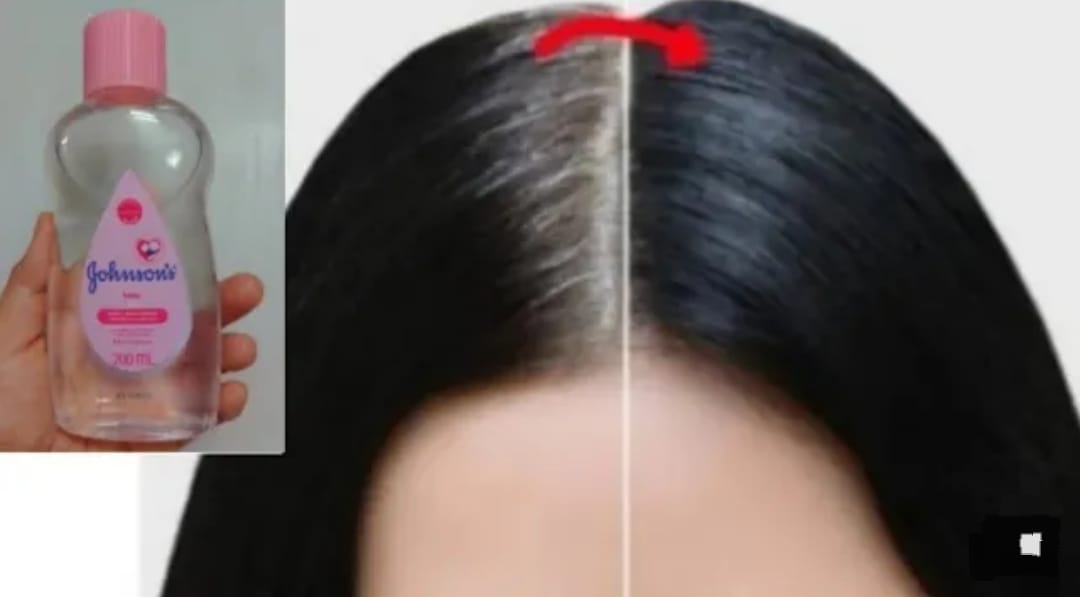 Cara Menghitamkan Rambut Uban dengan Baby Oil Dalam Sekali Usap, Hasil Hitam Permanen Ga Akan Muncul Uban Lagi