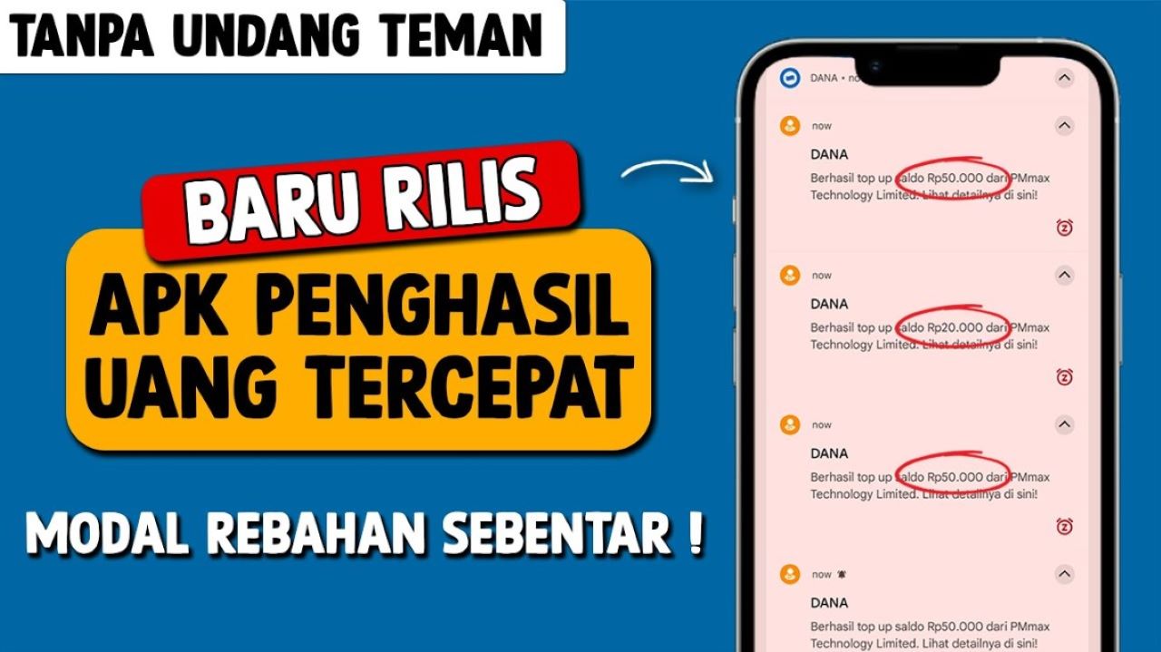 Rebahan tapi Cuan! Ini Aplikasi Penghasil Uang Tercepat 2025, Sehari Bisa Withdraw Berkali-Kali