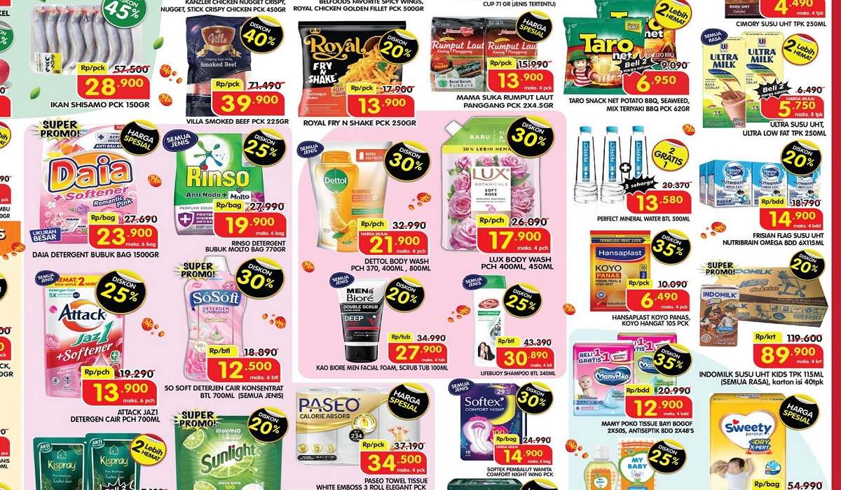 PROMO SPEKTAKULER Superindo Periode 5-8 Mei 2025! Diskon Gila hingga 50%, Belanja Hemat Gak Pake Ribet!