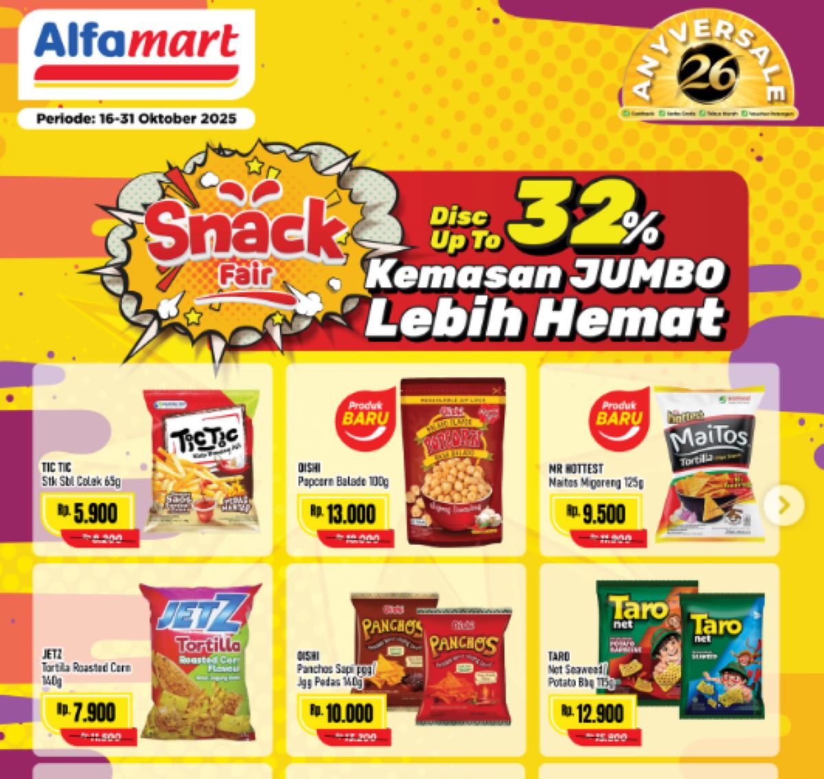 Ngemil Hemat Harga Bersahabat Hanya di Alfamart, Yuk Cek Promonya di Sini