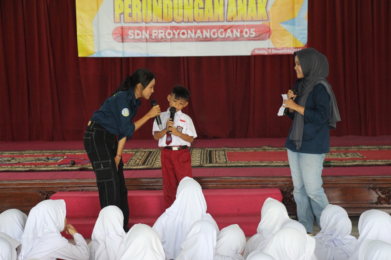 Lewat Jingle Jogo Konco, Pelajar SDN Proyonanggan 05 Diedukasi Pencegahan Kekerasan Sesksual Anak