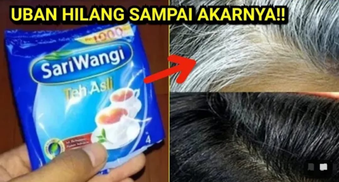 Cara Menghilangkan Uban dengan Teh Secara Permanen, Rambut Jadi Hitam Permanen Hingga Akar Hanya Sekali Usap