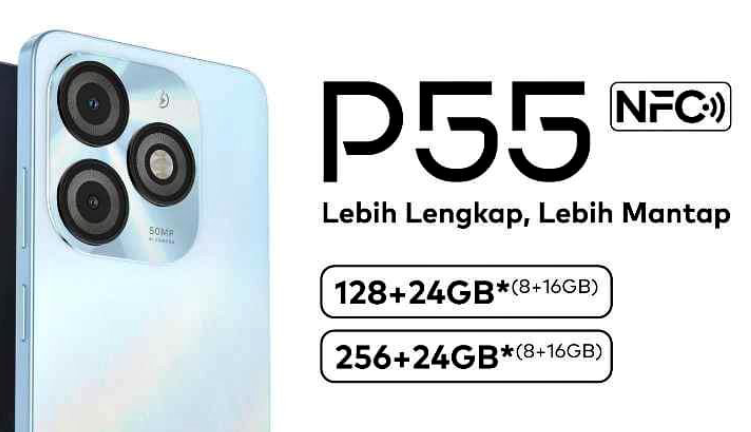 HP Baru Harga 1 Jutaan, itel P55 NFC dengan RAM 8 GB, Penyimpanan UFS Besar dan Chipset Unisoc T606