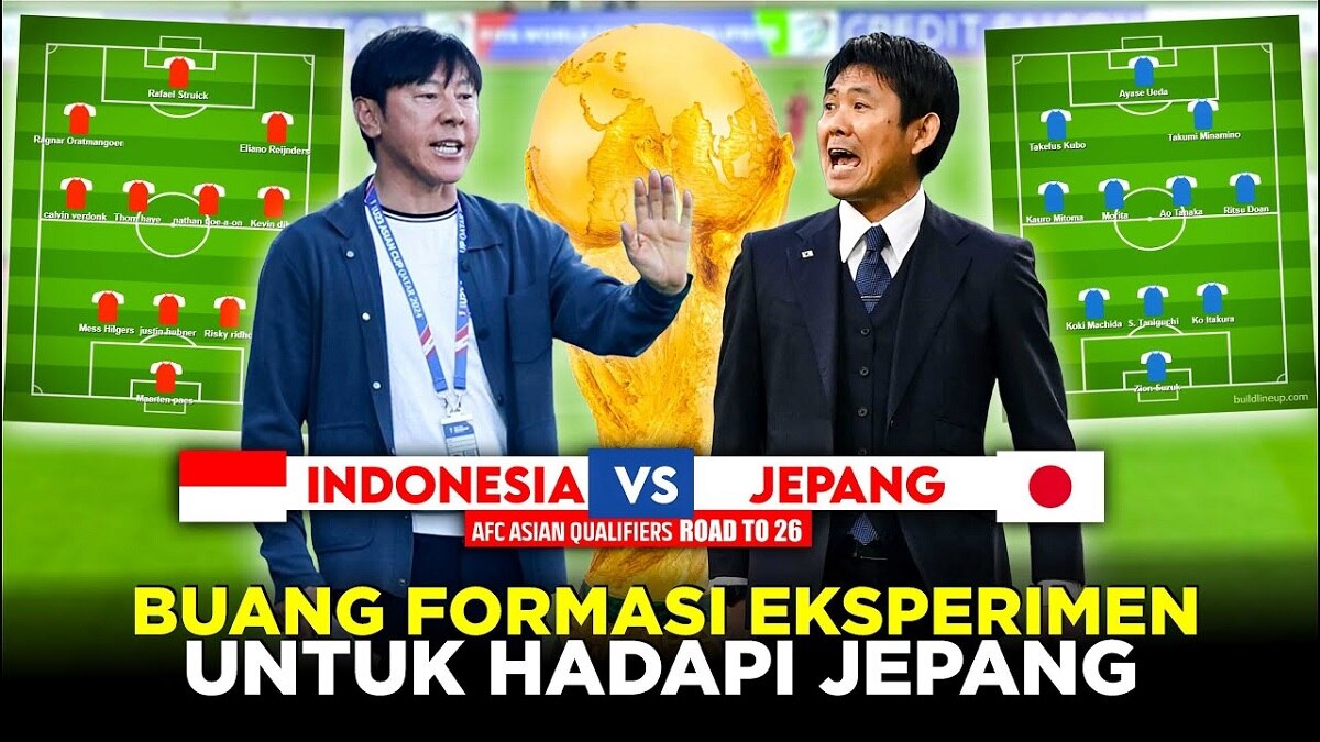 Inilah Formasi Terbaik Timnas Indonesia Jika Ingin Kalahkan Jepang dan Lolos ke Piala Dunia 2026