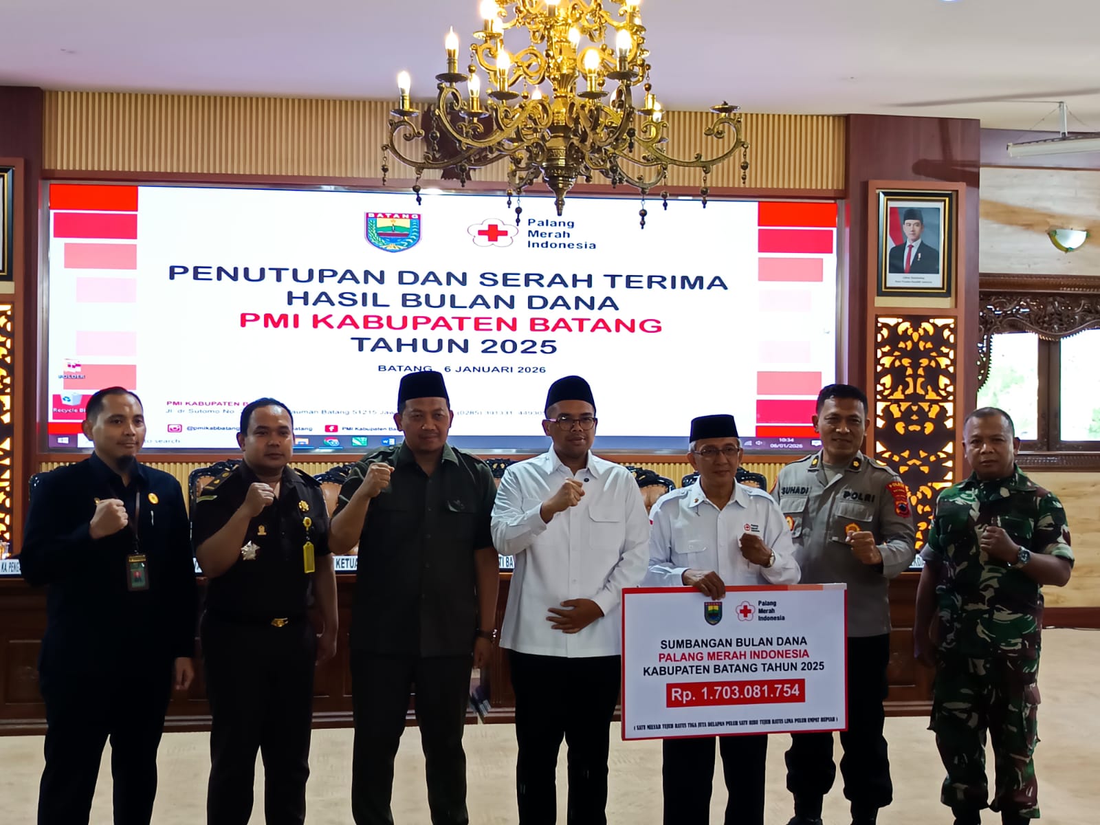Bulan Dana PMI Batang Tutup 2025 dengan Capaian Rp1,7 Miliar
