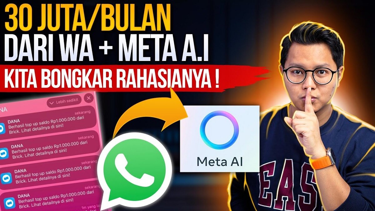 Bongkar Rahasia 20 JUta dari Meta AI dan Whatsapp dari HP dan di Rumah! Real atau Hoax?