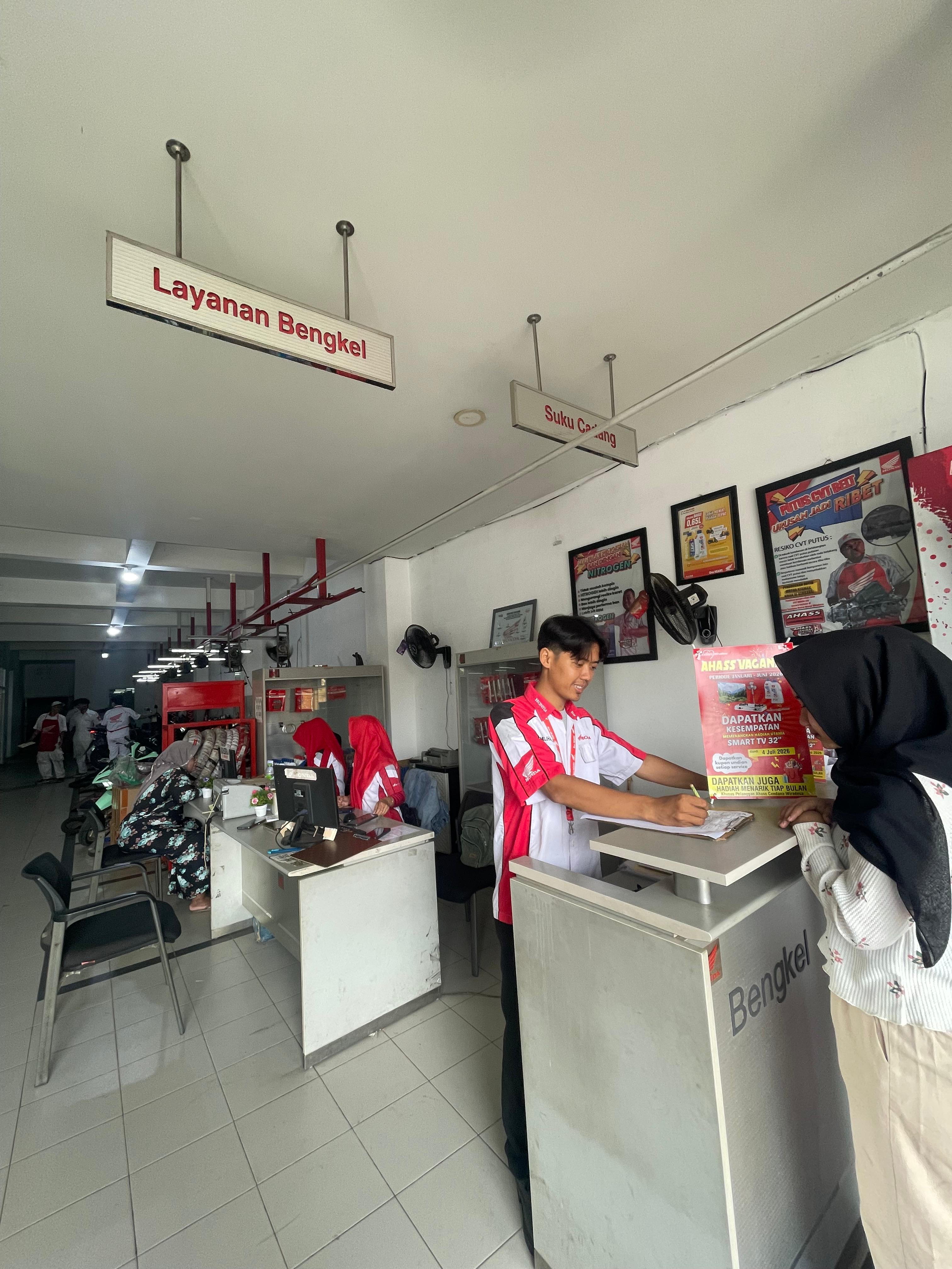 Program Ahass Vaganza, Setiap Servis di Ahass Wiradesa Konsumen Berpeluang Dapat Hadiah