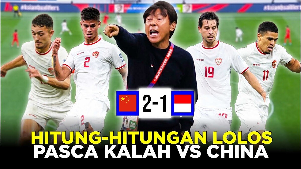 Hitung-hitungan Peluang Timnas Indonesia Lolos Piala Dunia 2026 Setelah Kalah di Kandang China