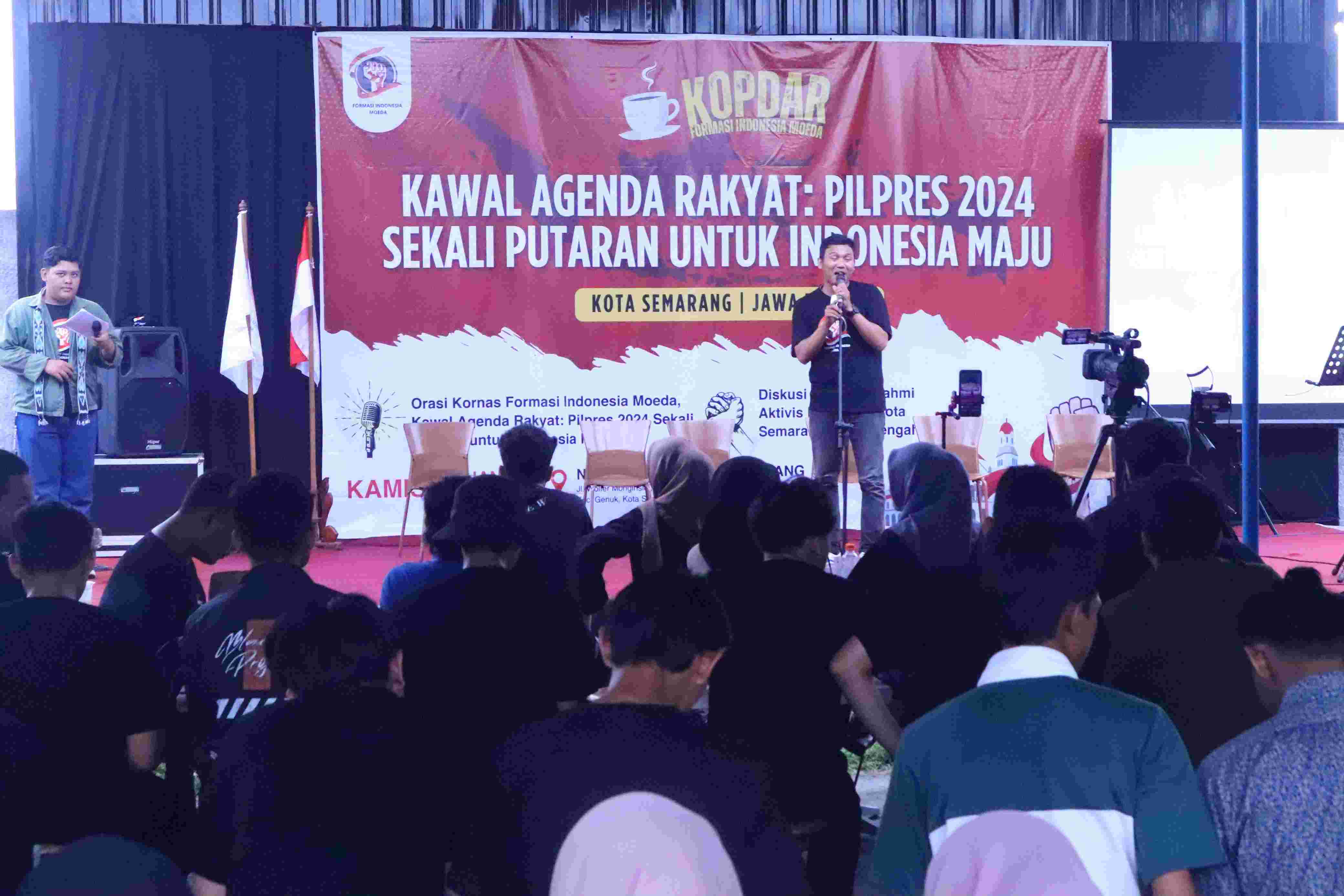 Kopdar Mahasiswa di Semarang, Dukungan untuk Prabowo-Gibran di Pilpres 2024 Menggema di Kandang Banteng 