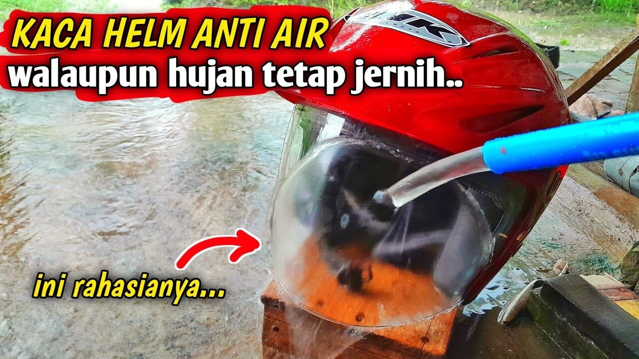 Trik Ampuh Agar Kaca Helm Anti Air Saat Berkendara di Musim Hujan