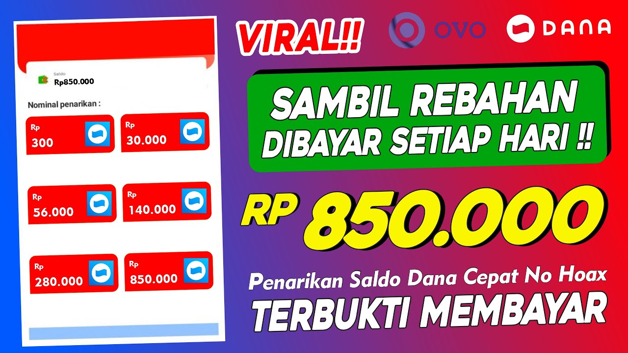 4 Aplikasi Penghasil Saldo DANA 2025 yang Rekomended! Uang Mengalir Deras Hanya Modal Main Game Anak SD