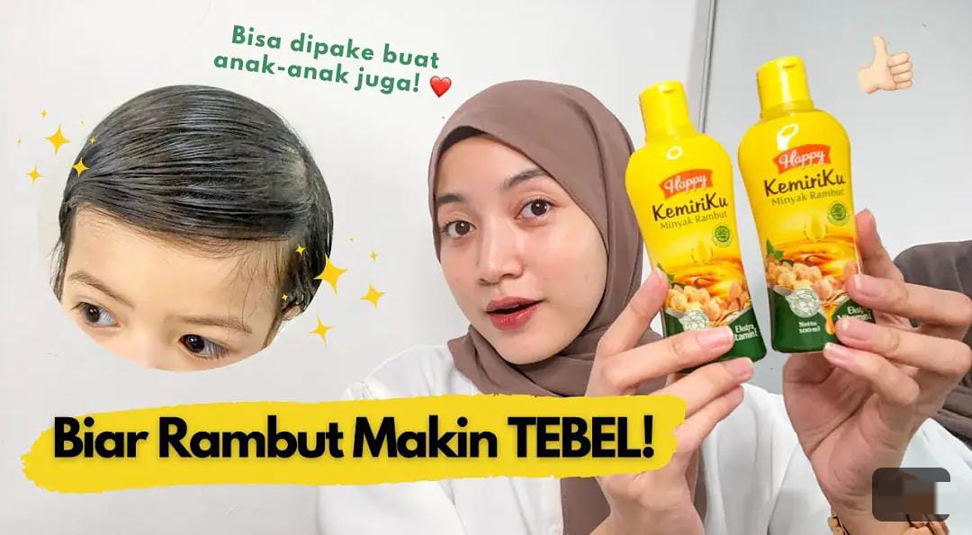 2 Merk Minyak Kemiri yang Bagus dan Cepat untuk Menghilangkan Uban, Rambut Putih Langsung Hilang Sekali Usap