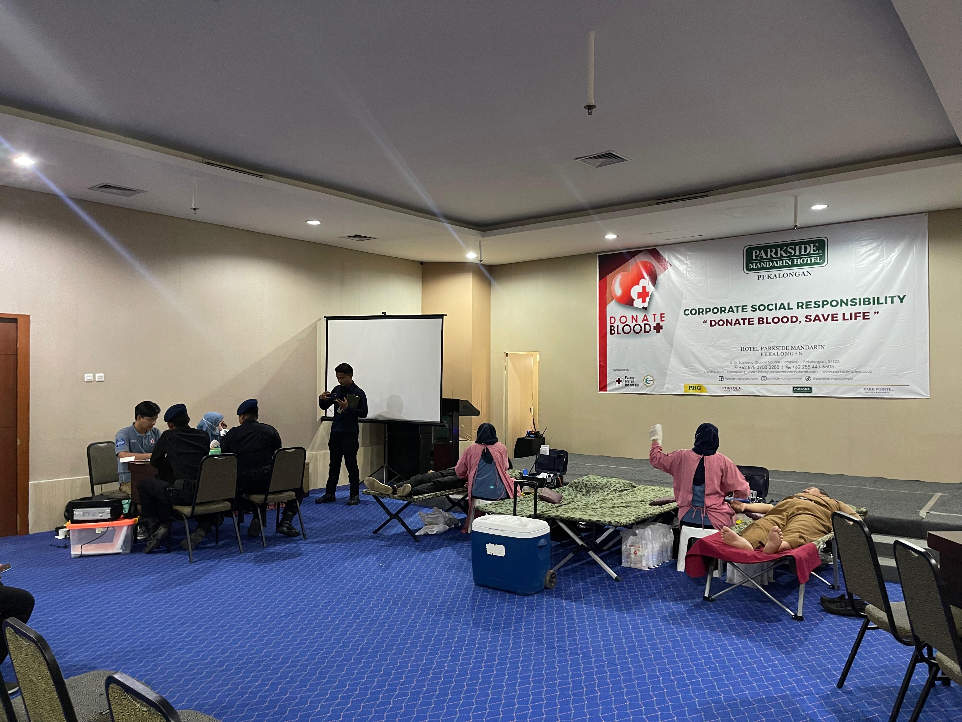 Perkuat Komitmen Sosial di Akhir Tahun, Parkside Mandarin Hotel Pekalongan Gelar Donor Darah