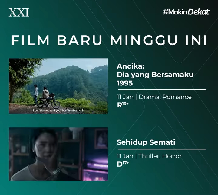 Jadwal Bioskop Akhir Pekan di Pekalongan Hari Ini Sabtu 13 Januari 2024 