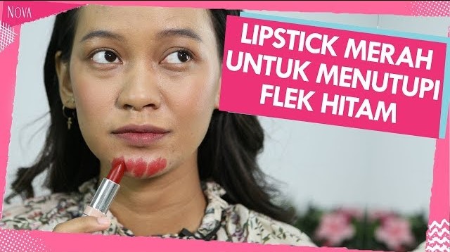 Cara Mudah Menutup Flek Hitam Menggunakan Lipstik, Make Up Hack Bikin Wajah Terlihat Lebih Putih Tanpa Noda!